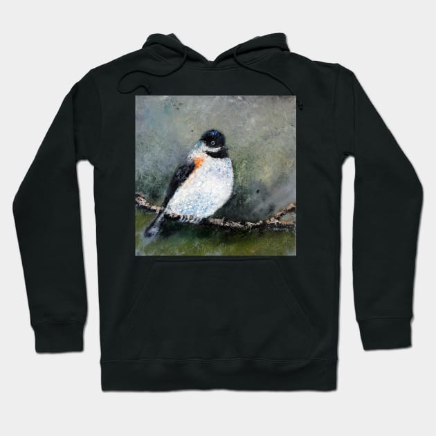 Chikadee Bird Hoodie by IGDecorArt